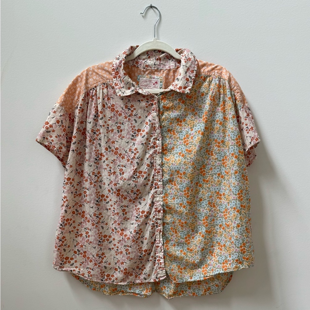 American Eagle Spring/Summer Floral Shirt SZ large